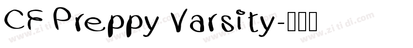 CF Preppy Varsity字体转换 CF Preppy Varsity字体转换